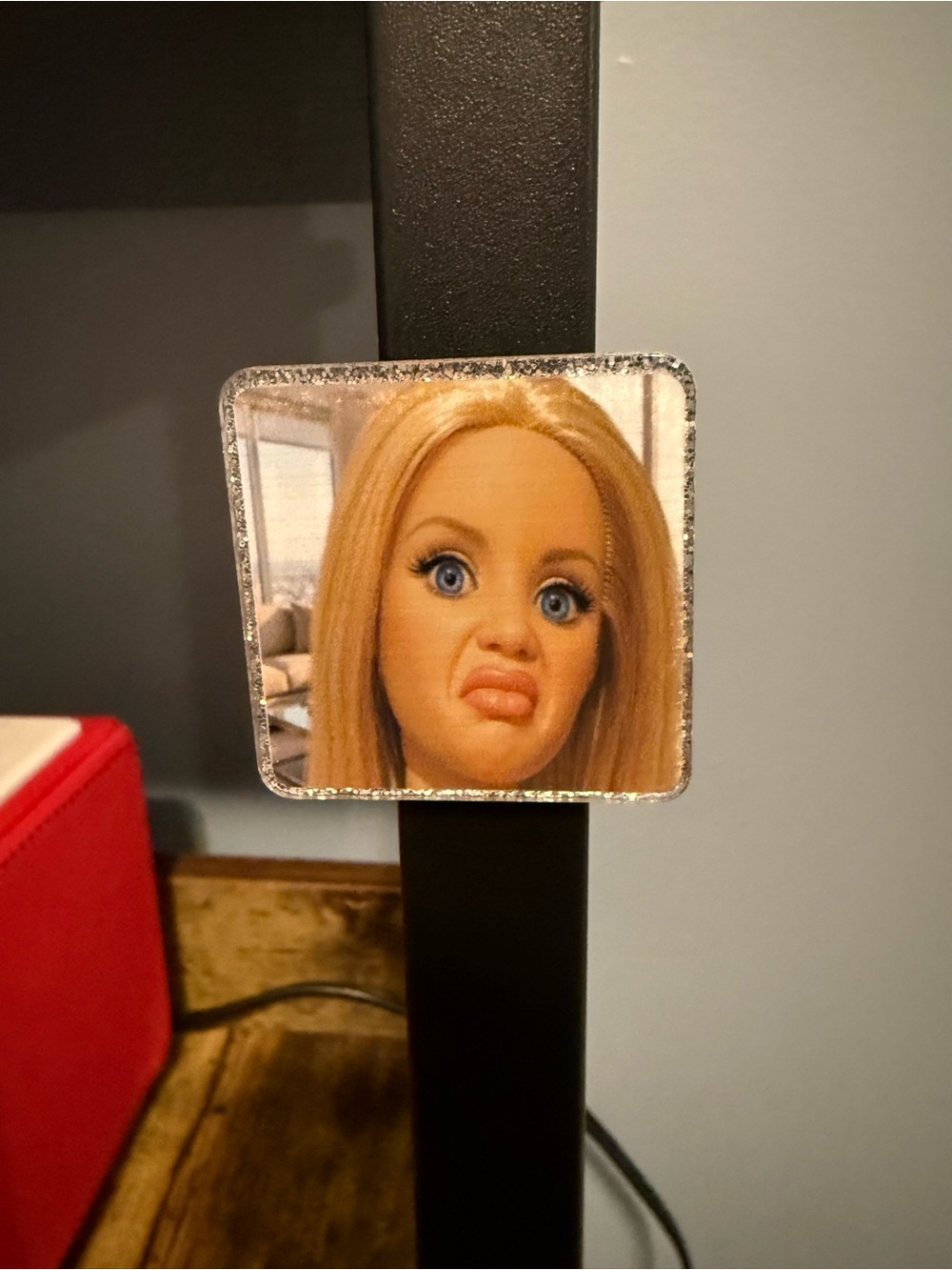 Barbie Giving a WTF/Disgusted Look Acrylic Magnet